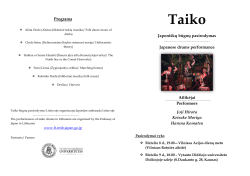 Taiko - Embassy of Japan in Lithuania
