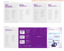 Reliance Brochure 2014 - EduSpiral Consultant Services
