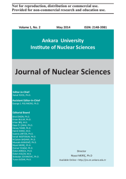 Journal of Nuclear Sciences
