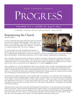 Repurposing the Church - First Lutheran Church