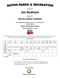 Joe Rodman - Raton, New Mexico Department of Parks and