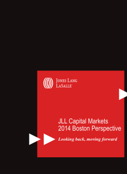 JLL Capital Markets 2014 Boston Perspective