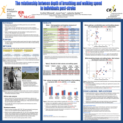 CPA poster 2014 Depth of breathing and walking speed