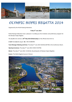 OLYMPIC HOPES REGATTA 2014