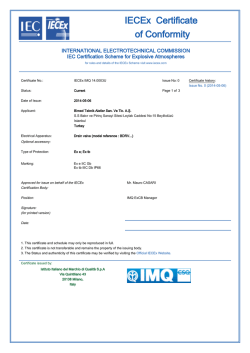 Download IECEx Certificate