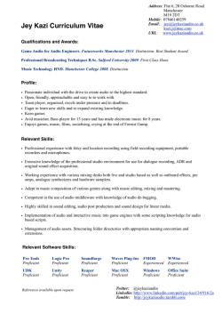 Jey Kazi CV Nov 2014
