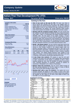 Italian-Thai Thai Development Plc (ITD)