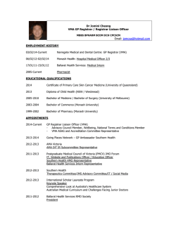 Candidate CV