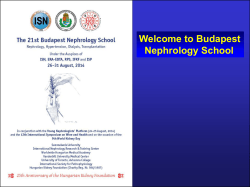 Welcome to Budapest Nephrology School