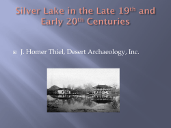 Silver Lake in the Late 19th and Early 20th Century