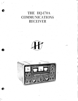 THE HQ-170A ATION S COMMUN 1C RECEIVER