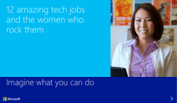 12 amazing tech jobs and the women who rock them