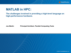 anahpc13 Jos Martin presentation slides