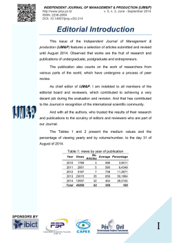 Editorial Introduction