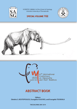 Download File - VI International Conference on Mammoths and their