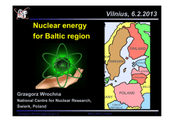 Nuclear energy for Baltic region