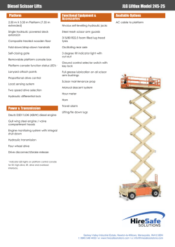 Diesel Scissor Lifts JLG Liftlux Model 245-25