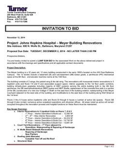 INVITATION TO BID