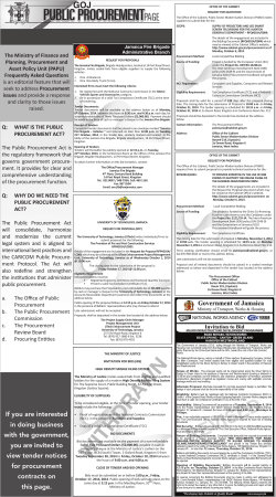 PUBLIC PROCUREMENTPAGE - Jamaica Information Service