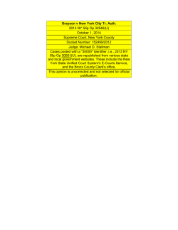 Grayson v New York City Tr. Auth.