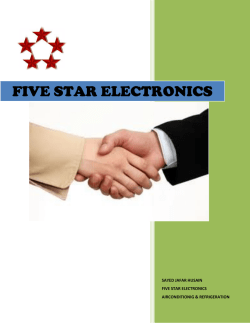 FIVE STAR ELECTRO IVE STAR ELECTRONICS ECTRONICS