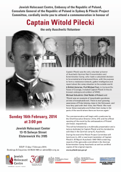 Witold Pilecki leaflet - Polish Museum and Archives in Australia