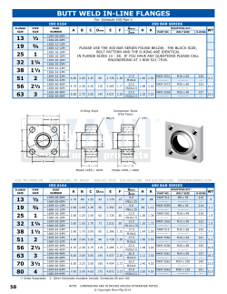ISO 6164 Sch XXS - Main Manufacturing Products