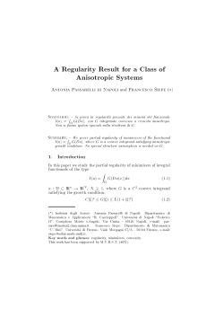 A Regularity Result for a Class of Anisotropic Systems
