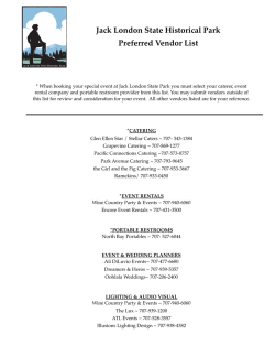 Preferred Vendor List - Jack London State Historic Park