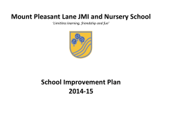 Mount Pleasant Lane JMI and Nursery School School Improvement