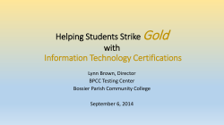 BPCC Testing Center - the National College Testing Association