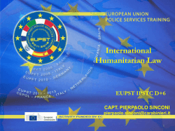 EUPST - International Humanitarian Law