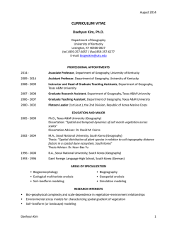 CV - D Kim (Aug 2014) - Geography