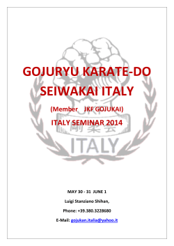 GOJURYU KARATE-DO SEIWAKAI ITALY