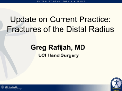 Distal Radius Fractures