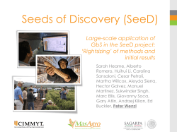 Seeds of Discovery (SeeD)