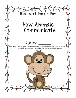 Homework Packet