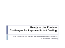 Special Feeds in Children - Tropical Paediatrics Congress 2014