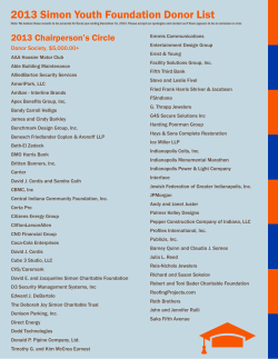 View a listing of 2013 SYF donors.