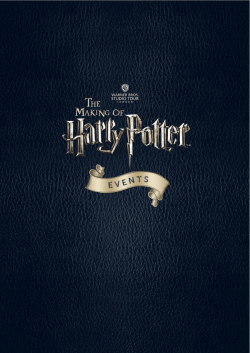 Download brochure - Warner Bros. Studio Tour London