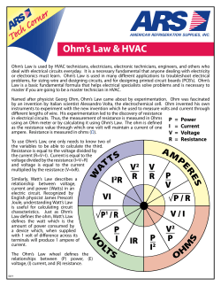 04-11 Ohms law and HVAC