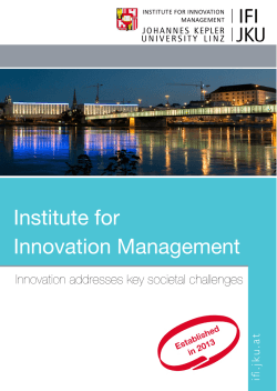 Institute for Innovation Management