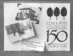 elmhurst calendar celebrating 150 years