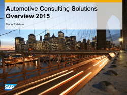 Automotive Consulting Solutions