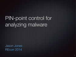 Jason Jones REcon 2014