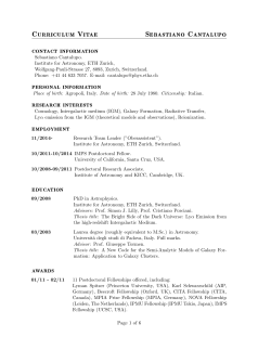 full CV and Publication List in PDF format (last update Nov 15, 2014)