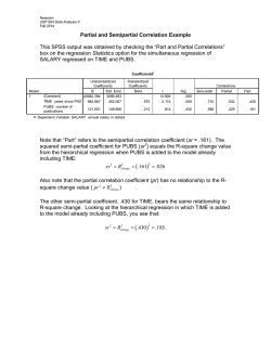 Partial and Semi-partial Correlation Example