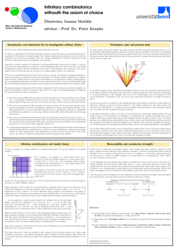 Infinitary combinatorics withouth the axiom of choice