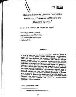 Determination of the chemical compostion distribution of