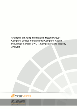 Shanghai Jin Jiang International Hotels (Group) Company Limited